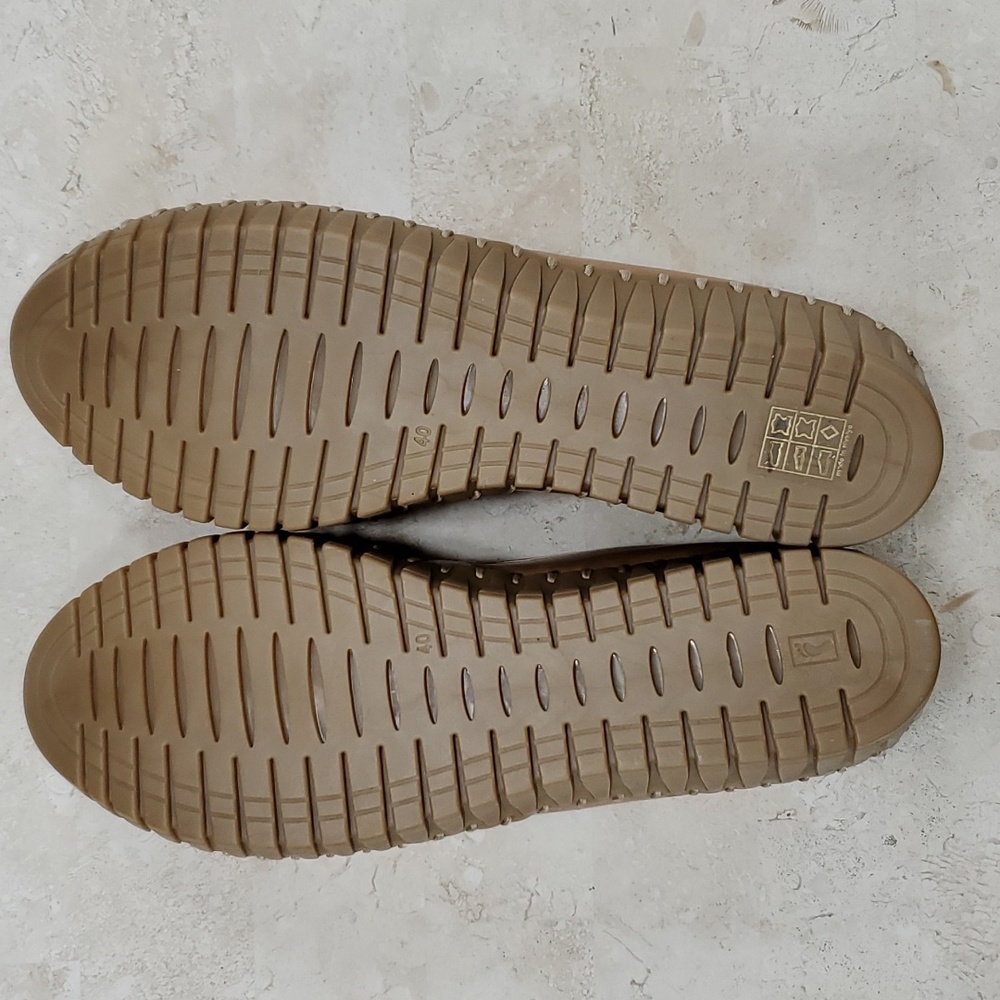 Spring Step Tan Leather Slip-On Flats - Picture 8 of 16